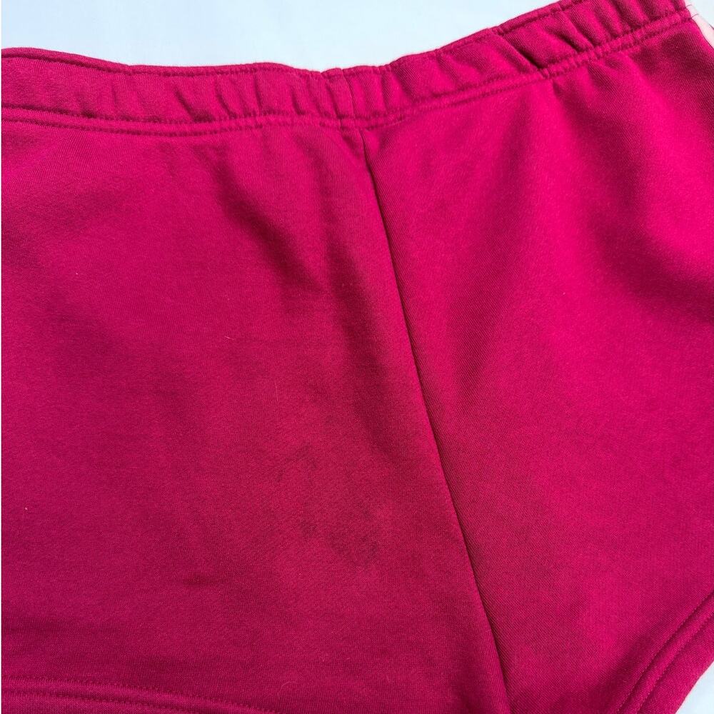 White Fox Lounge Shorts Large Raspberry Jelly Fleece Lined Comfy Athletic Casual - Picture 7 of 10